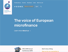 Tablet Screenshot of european-microfinance.org